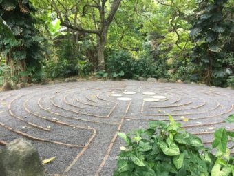 Outdoor Labyrinth @ The Sacred Garden Retreat, Paia, Maui, HI