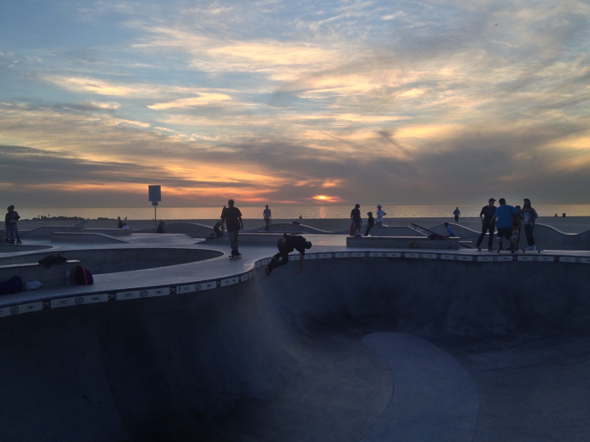 Venice Beach Skate Park Sunset