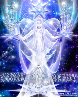 "Pleiades Star Angel" Artwork By Lightstar, Copyright.